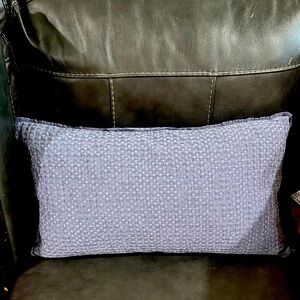 Textured Gray Throw Pillow